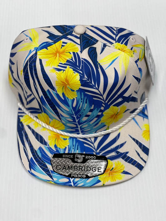 Cambridge 5 Panel Unstructured Floral Rope Hat | PITBULL