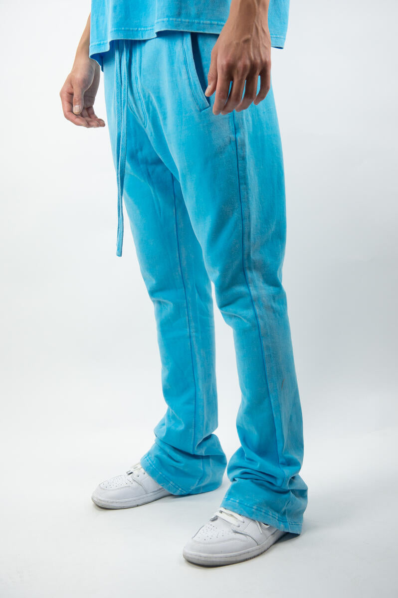 F/Terry Acid Washed Stacked Fit Pants | Ringspun