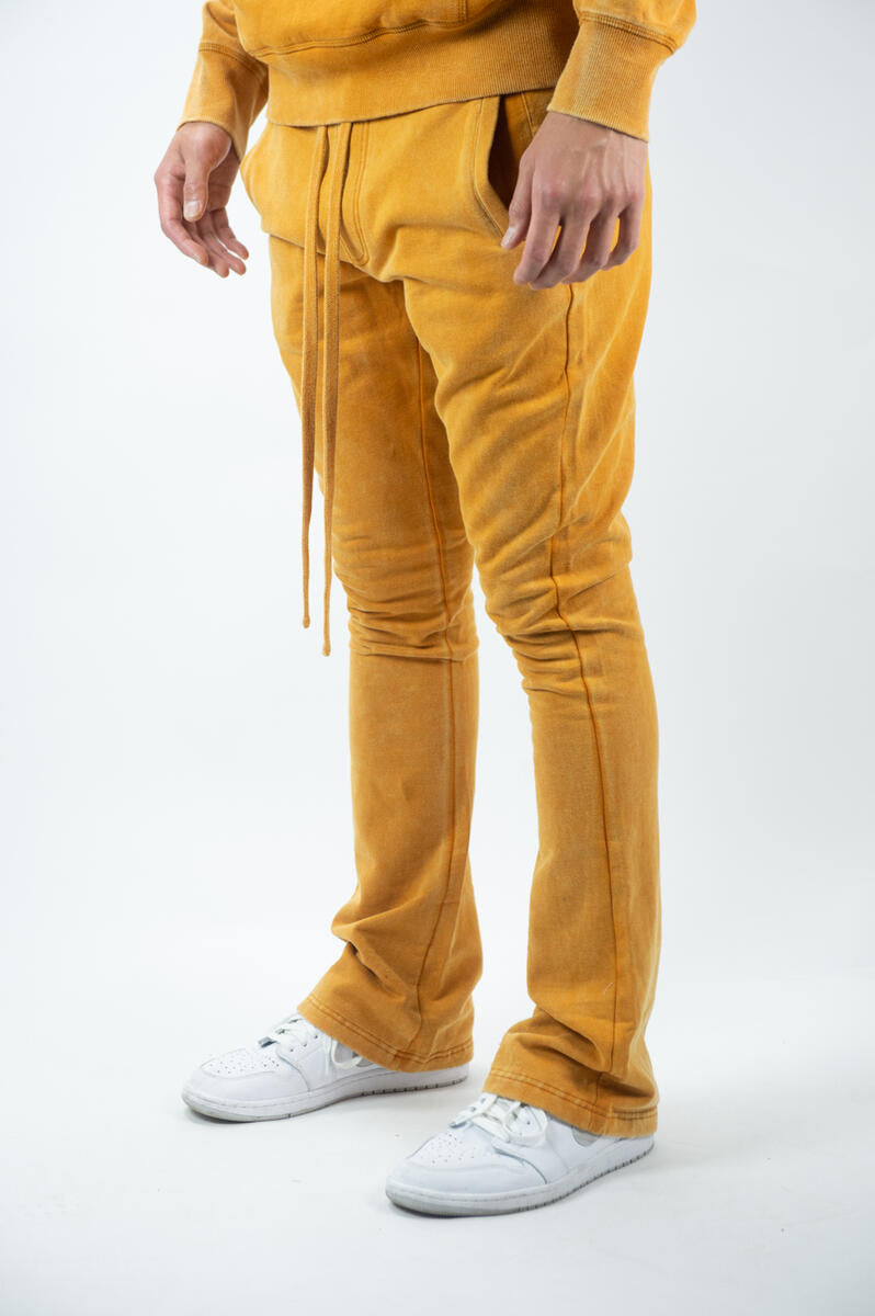 F/Terry Acid Washed Stacked Fit Pants | Ringspun