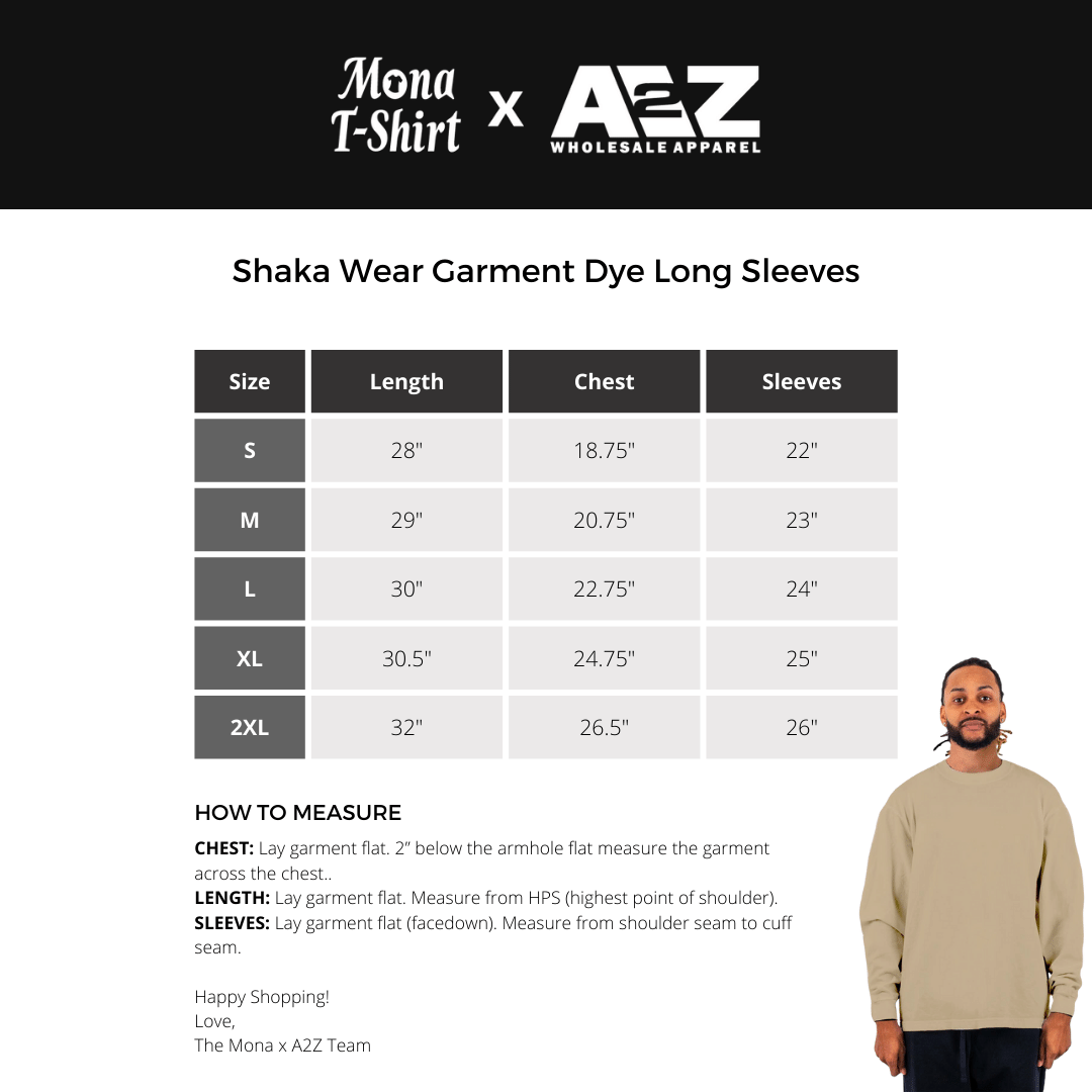 Max Heavyweight Long Sleeves Garment Dye | ShakaWear