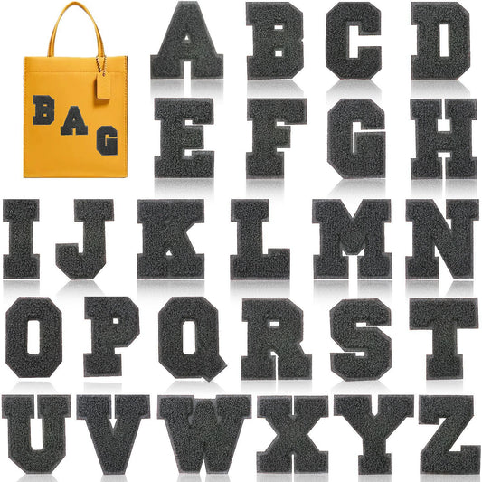 Shop PATCH LETTERS DIY- Black white alphabet bundle