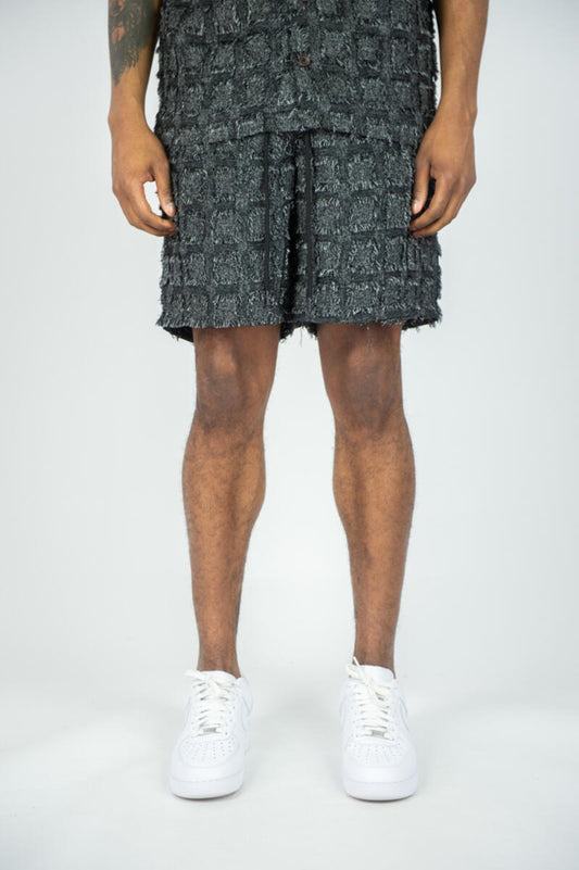 Textured Fray Shorts | RINGSPUN