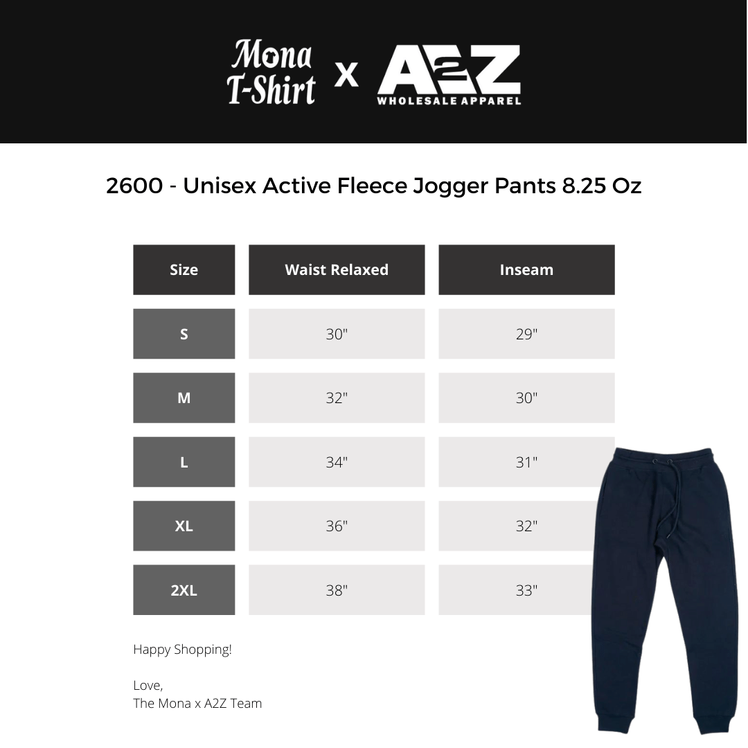 8.25 Oz. Unisex Active Fleece Jogger Pants (D) | 2600