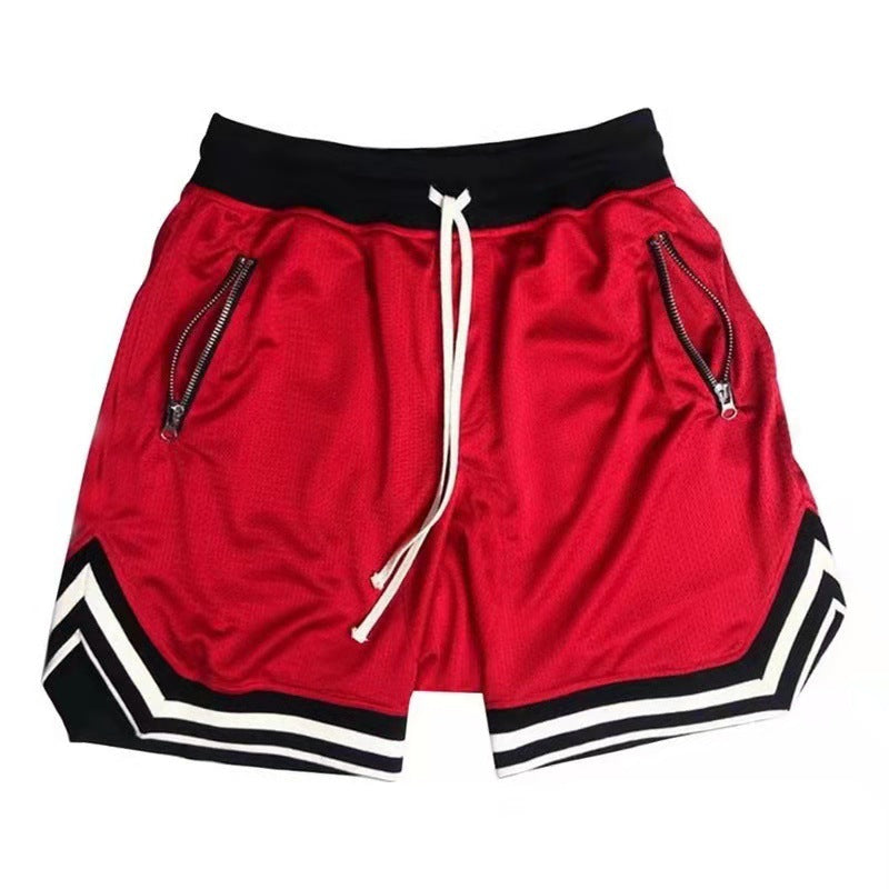 Zipper Pocket Basketball Shorts