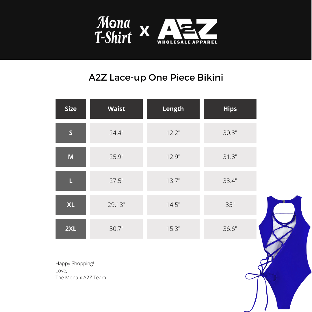 Lace-up One Piece Bikini | A2Z
