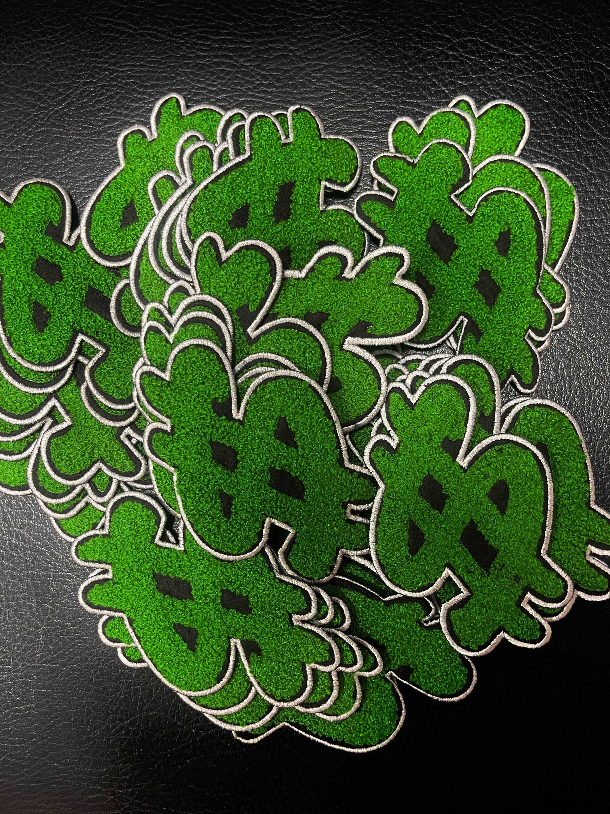 $ Dollar Sign - Chenille Iron-On Patches