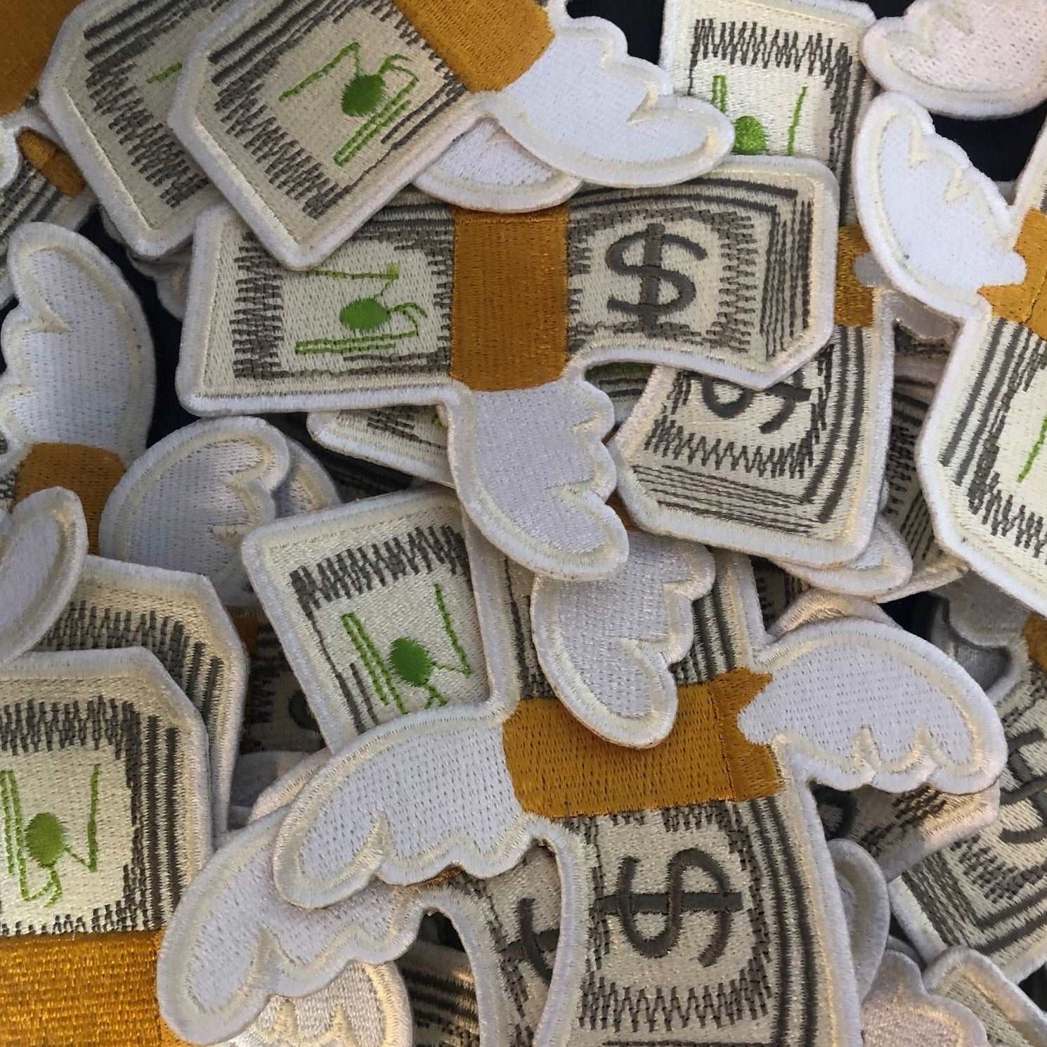 Fly Money - Embroidered Iron-On Patches