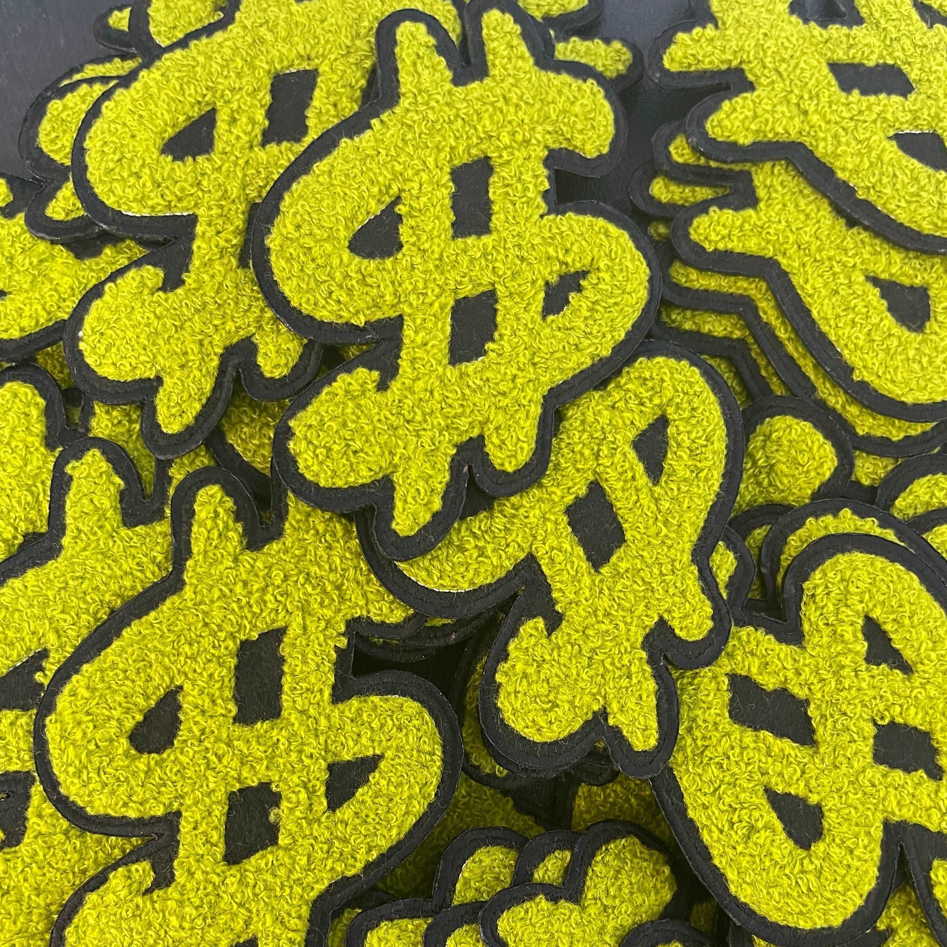 Dollar Sign - Chenille Iron-On Patches – Mona T-Shirt x A2Z