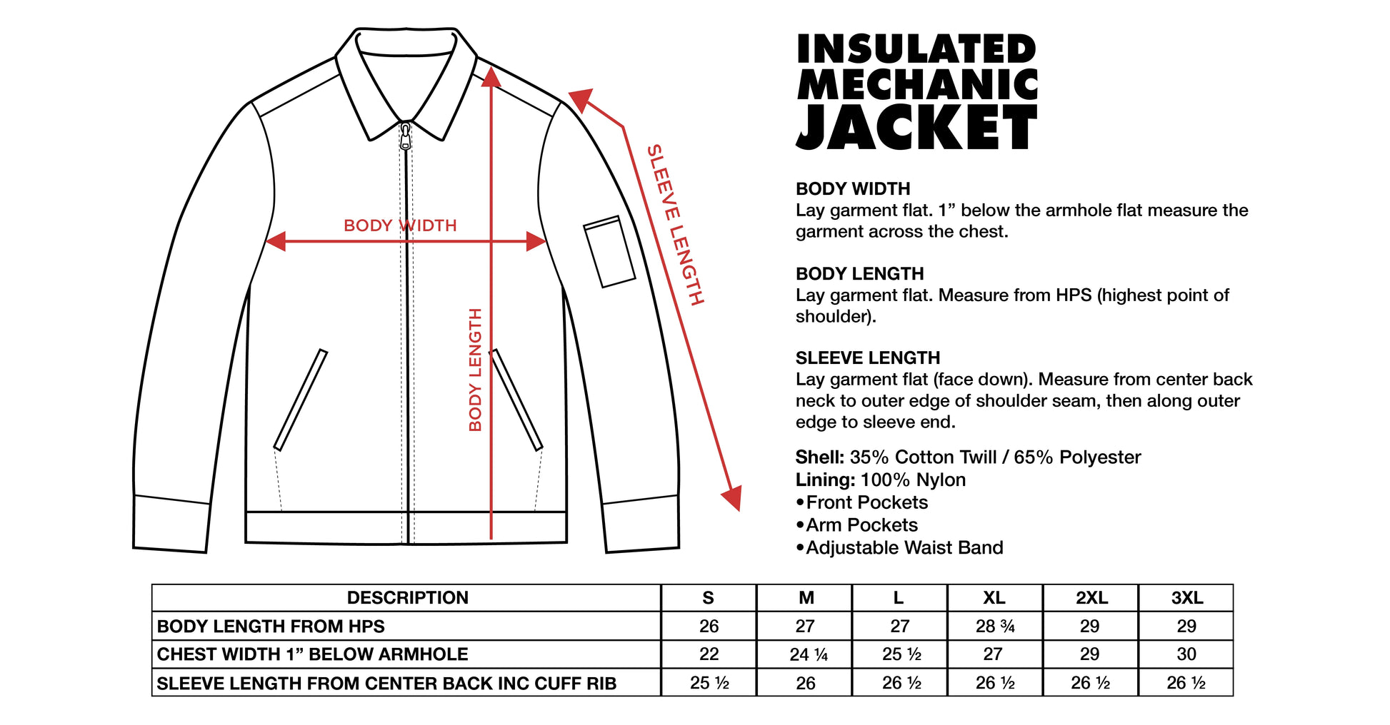 Insulated Mechanic Jacket | ShakaWear