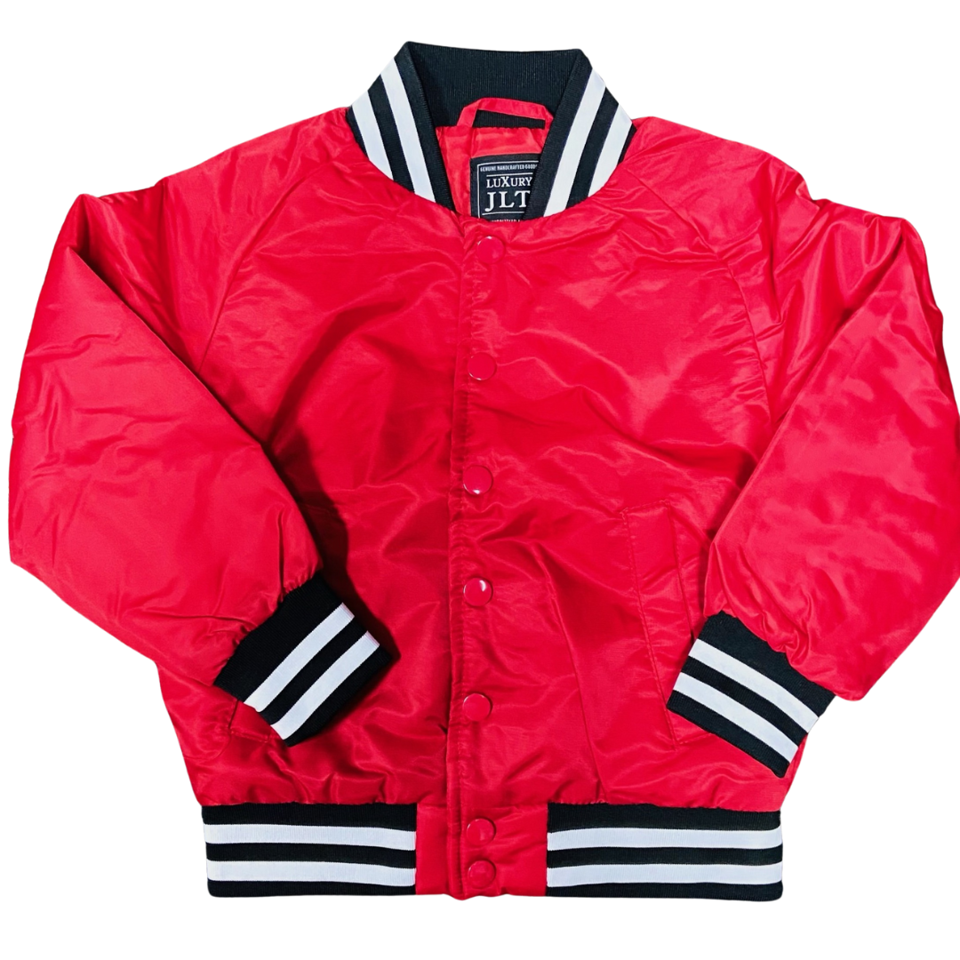bomber jacket red