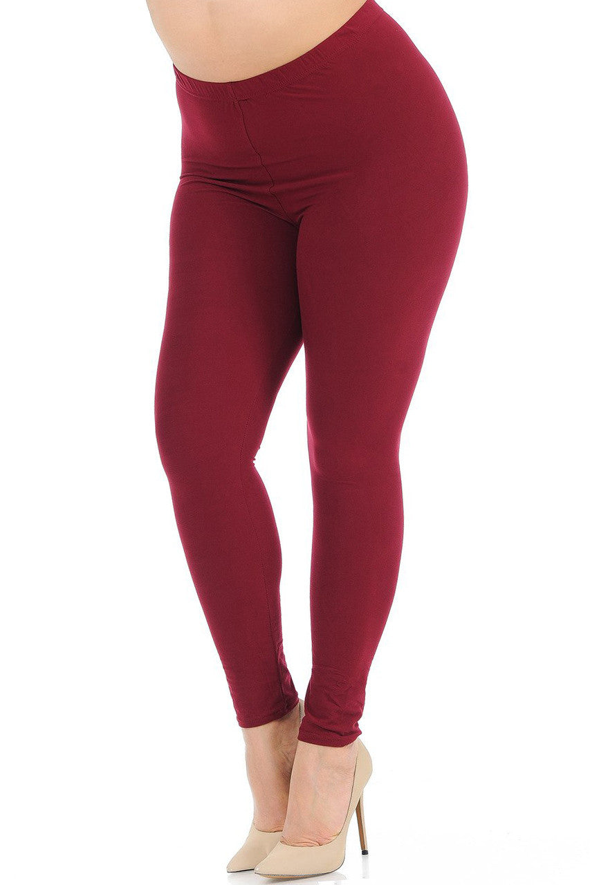 Buttery Soft Basic Solid One Size Leggings - Nex Mix
