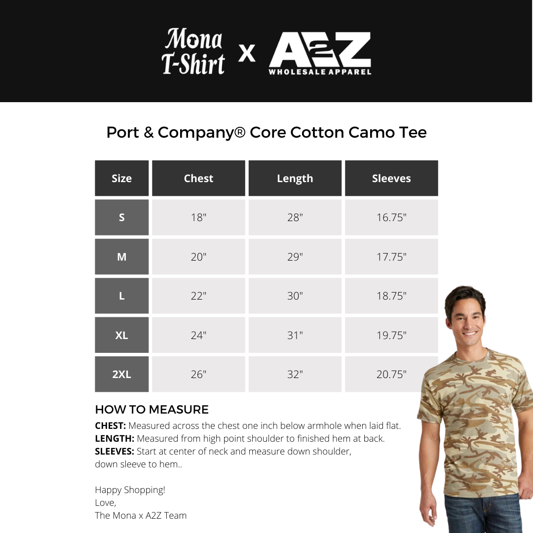 Core Cotton Camo Tee | Port & Company®