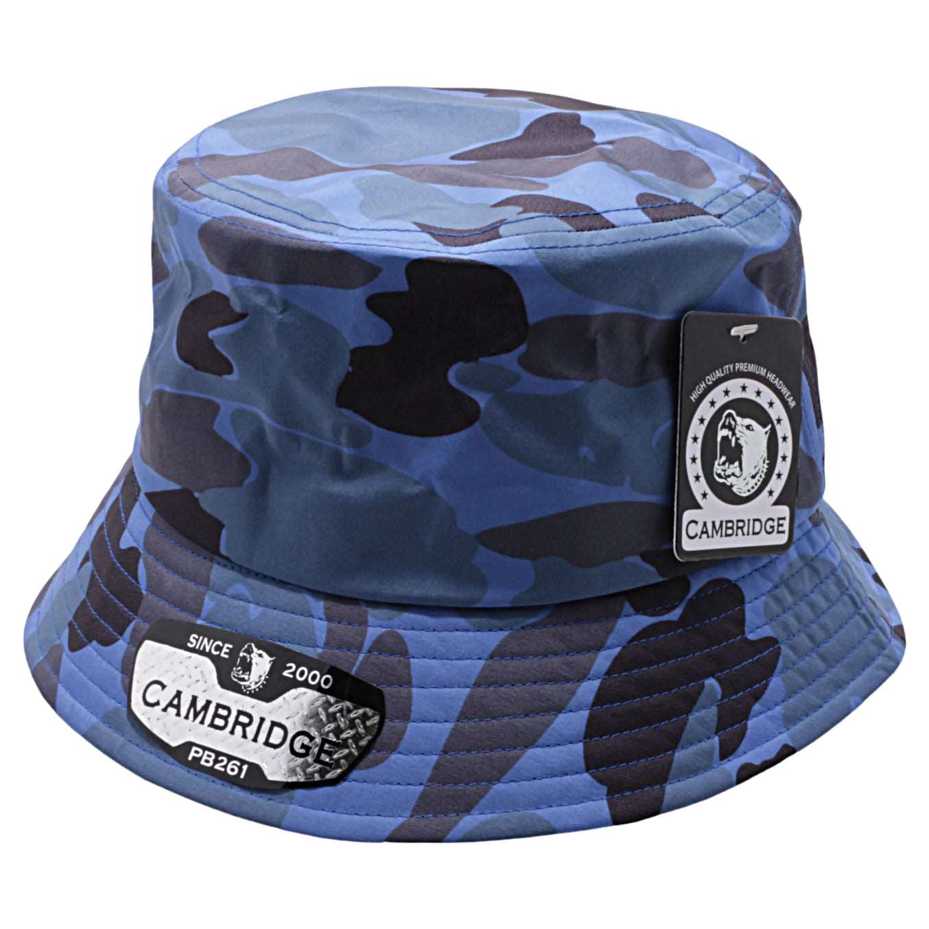 Cambridge Shiny Camo Bucket Hats