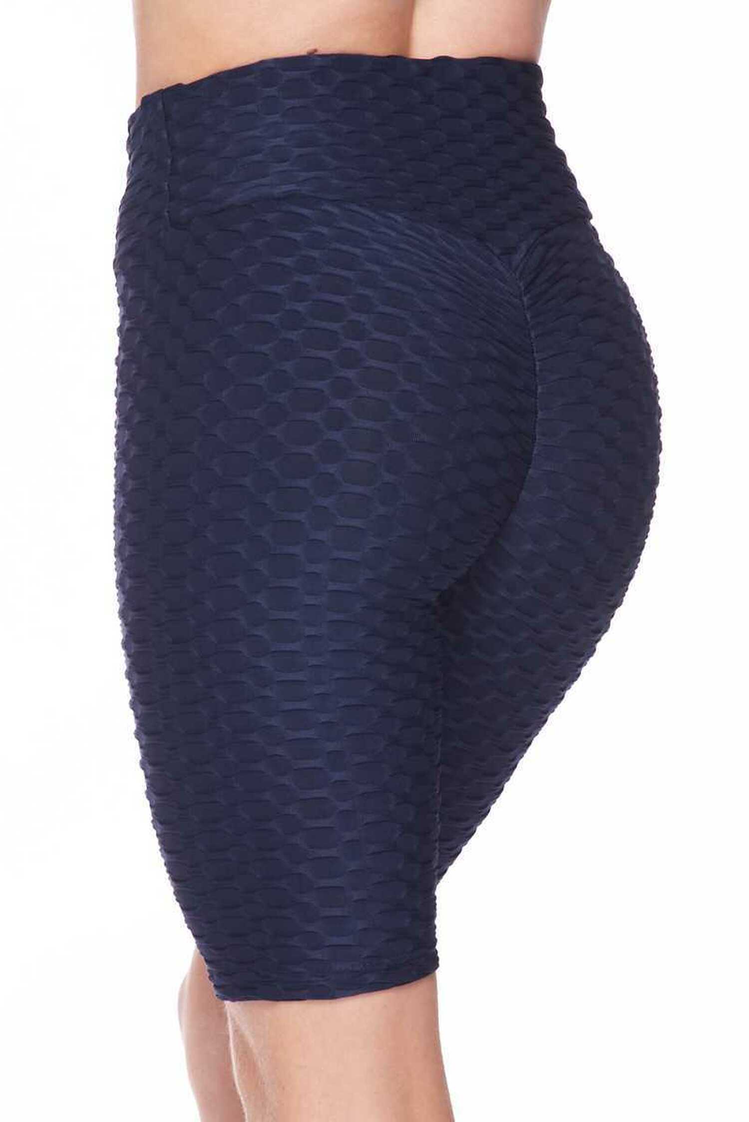 Scrunch Butt Textured High Waisted Shorts – Mona T-Shirt x A2Z